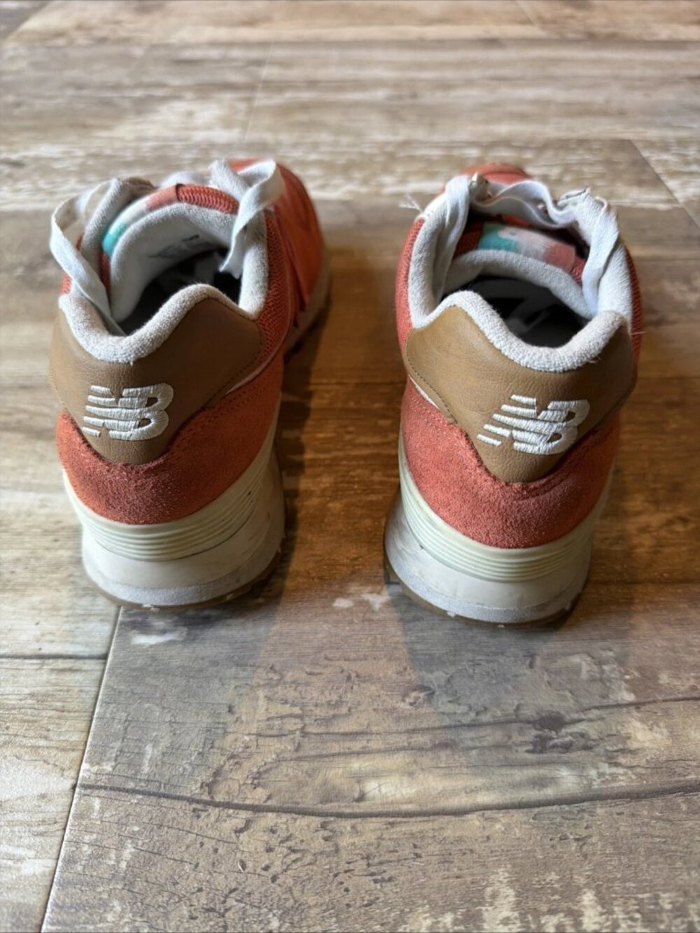 NEW BALANCE 574 Sneakers Copper Neo Flame Women’s 9 - Picture 5 of 8